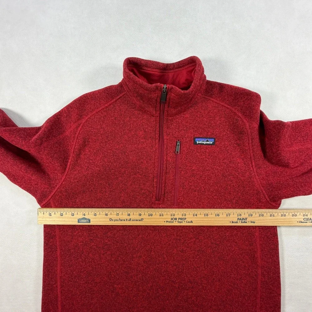 Patagonia Better Sweater 1/4 Zip Fleece Pullover Mens Medium Red Heather